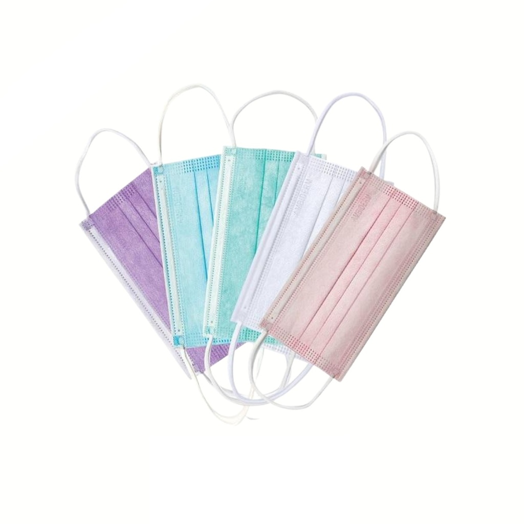 [3962] CUBREBOCAS TRES PLIEGOS PAR DESECHABLE COLORES AMBIDERM