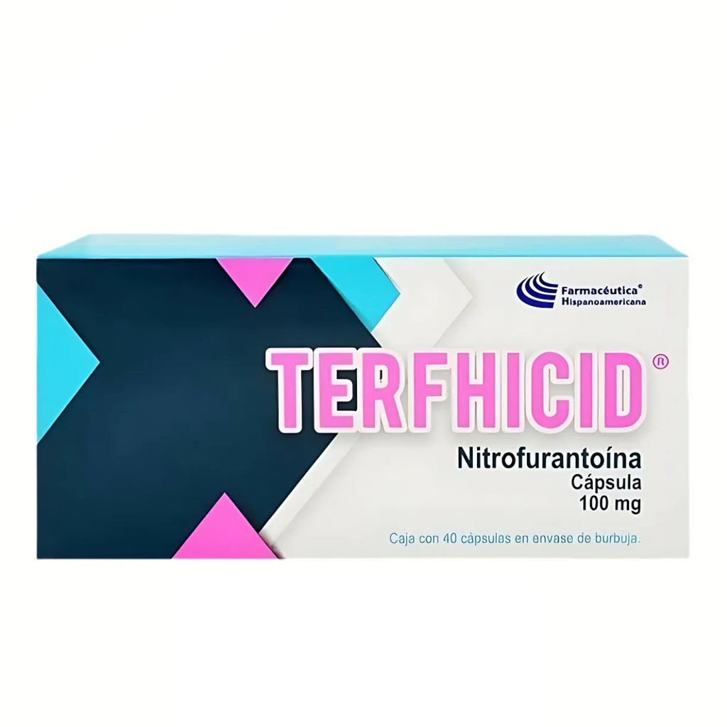 NITROFURANTOINA 100 MG C/40 CAP TERFHICID LAB FARMACEUTICA HISPANOAMERICANA