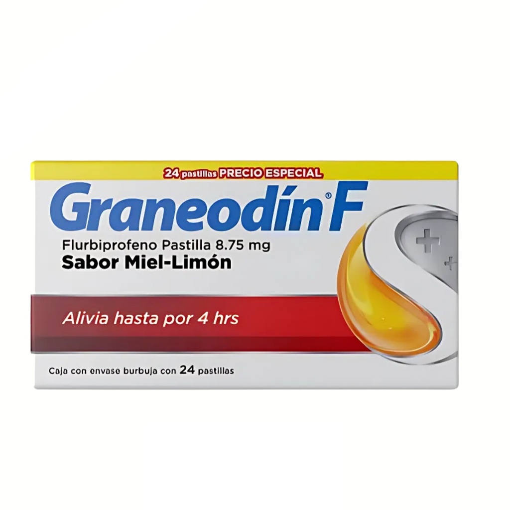 GRANEODIN F 8.75 MG C/24 PASTILLAS SABOR MIEL LIMON FLURBIPROFENO LAB RECKITT