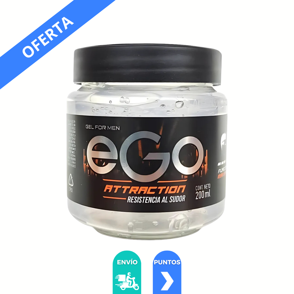 [3992] GEL PARA CABELLO 200 ML EGO ATTRACTION RESISTENCIA AL SUDOR UNILEVER