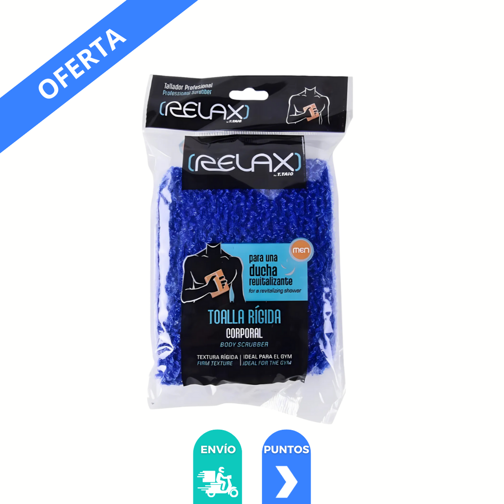 TOALLA RIGIDA CORPORAL PARA BAÑO RELAX MEN T.TAIO