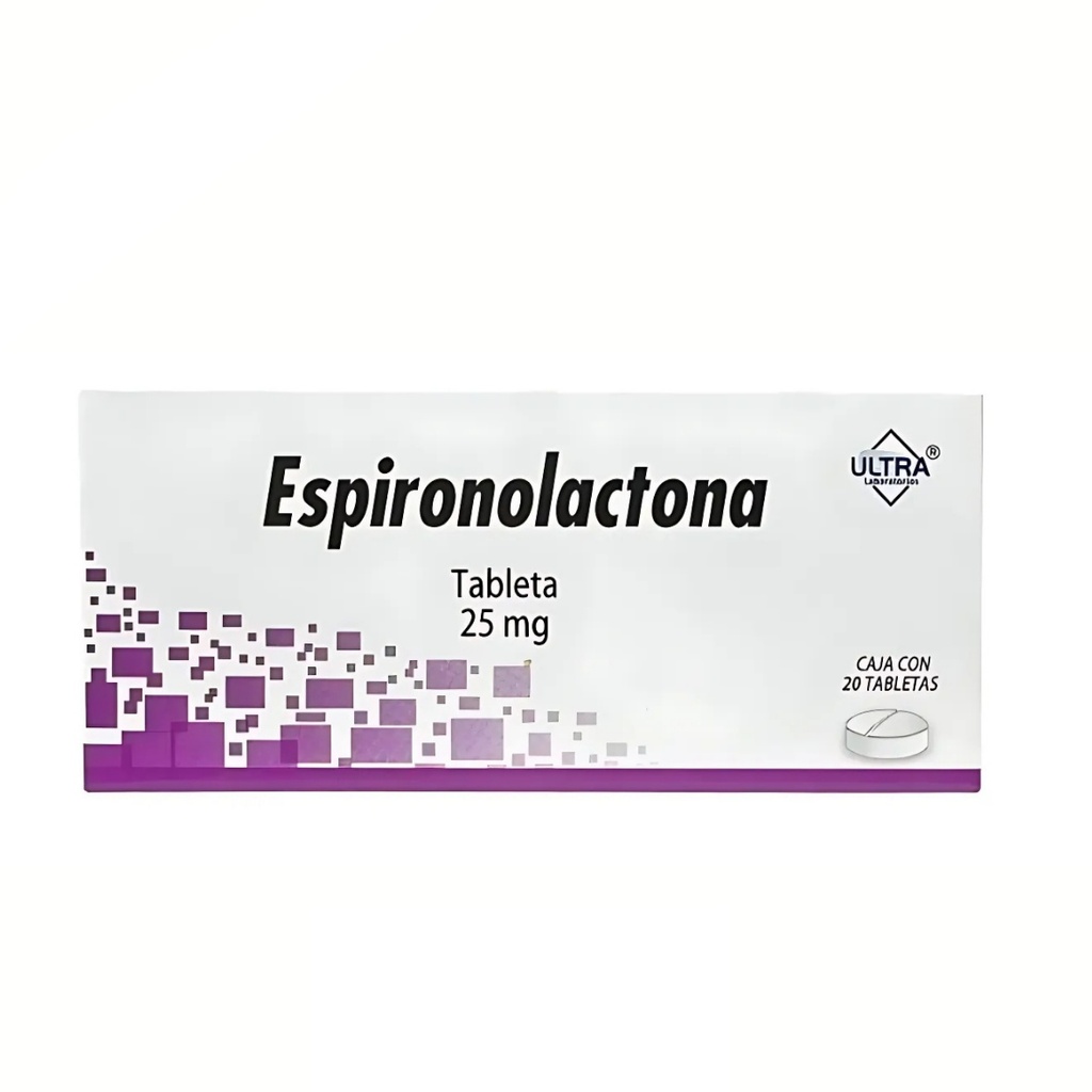 ESPIRONOLACTONA 25 MG C/20 TAB LAB ULTRA