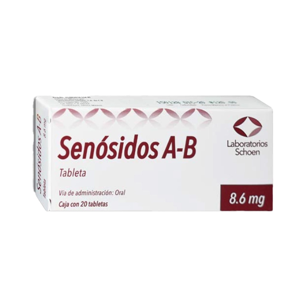SENOSIDOS A-B 8.6 MG C/20 TAB LAB SCHOEN