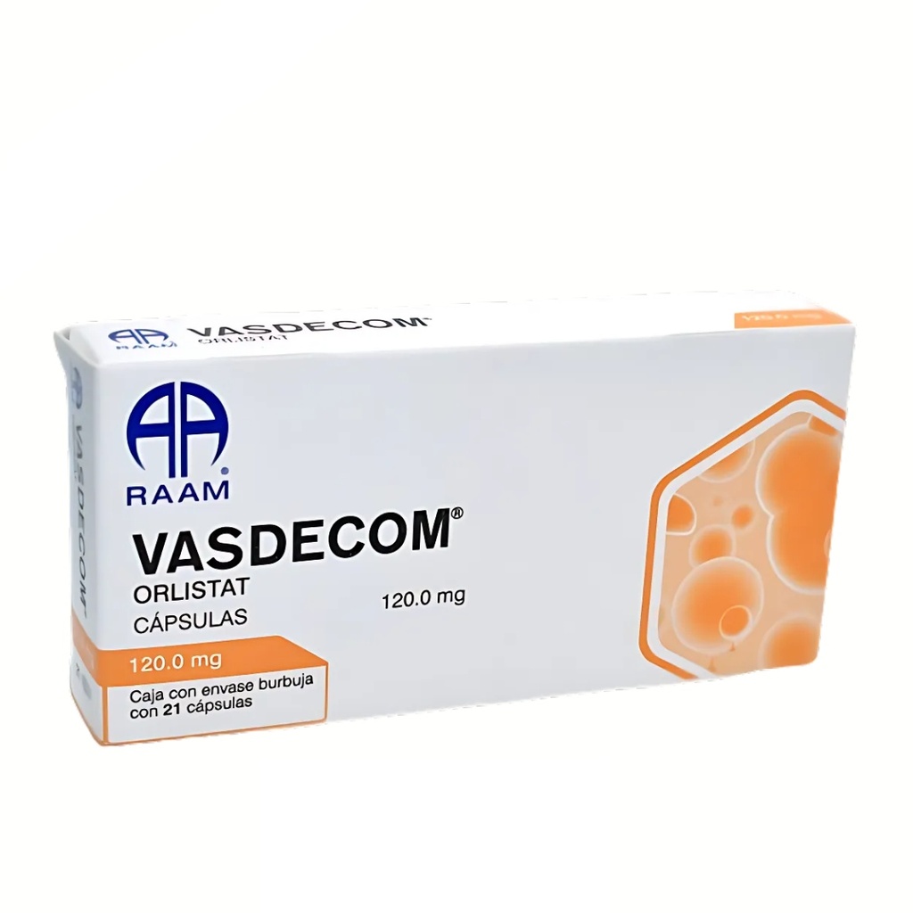 ORLISTAT 120 MG C/21 CAP VASDECOM LAB RAAM