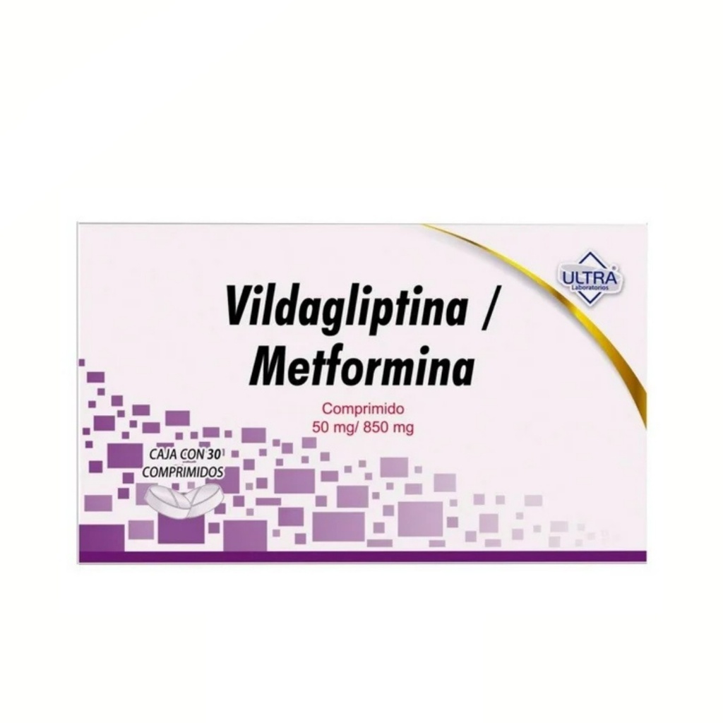 [1915] VILDAGLIPTINA METFORMINA 50/850 MG C/30 COMPRIMIDOS LAB ULTRA