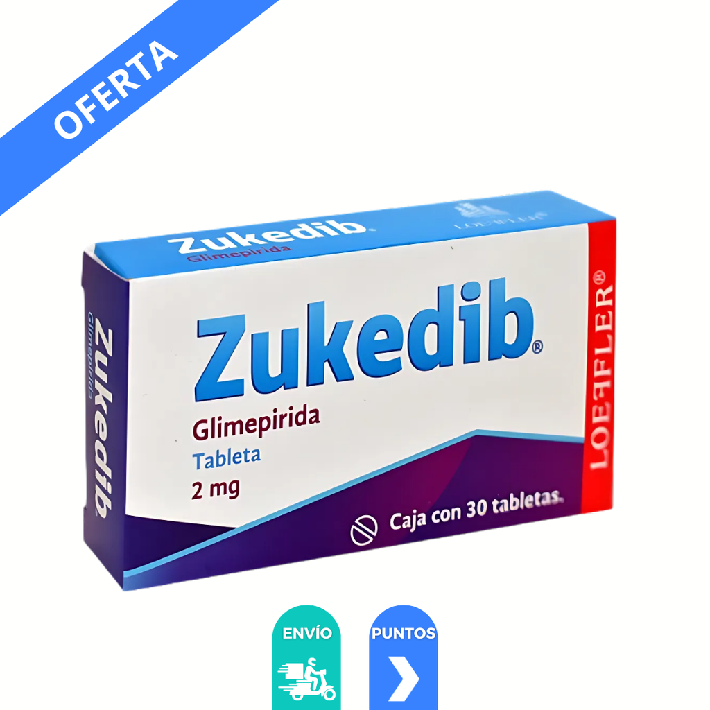 GLIMEPIRIDA 2 MG C/30 TAB ZUKEDIB LAB LOEFFLER