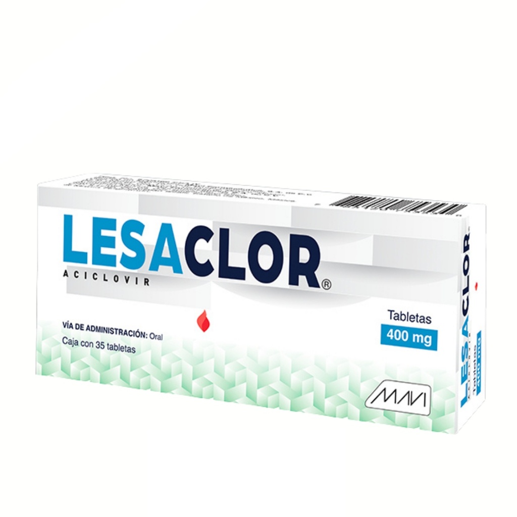 ACICLOVIR 400 MG C/35 TAB LESACLOR LAB MAVI
