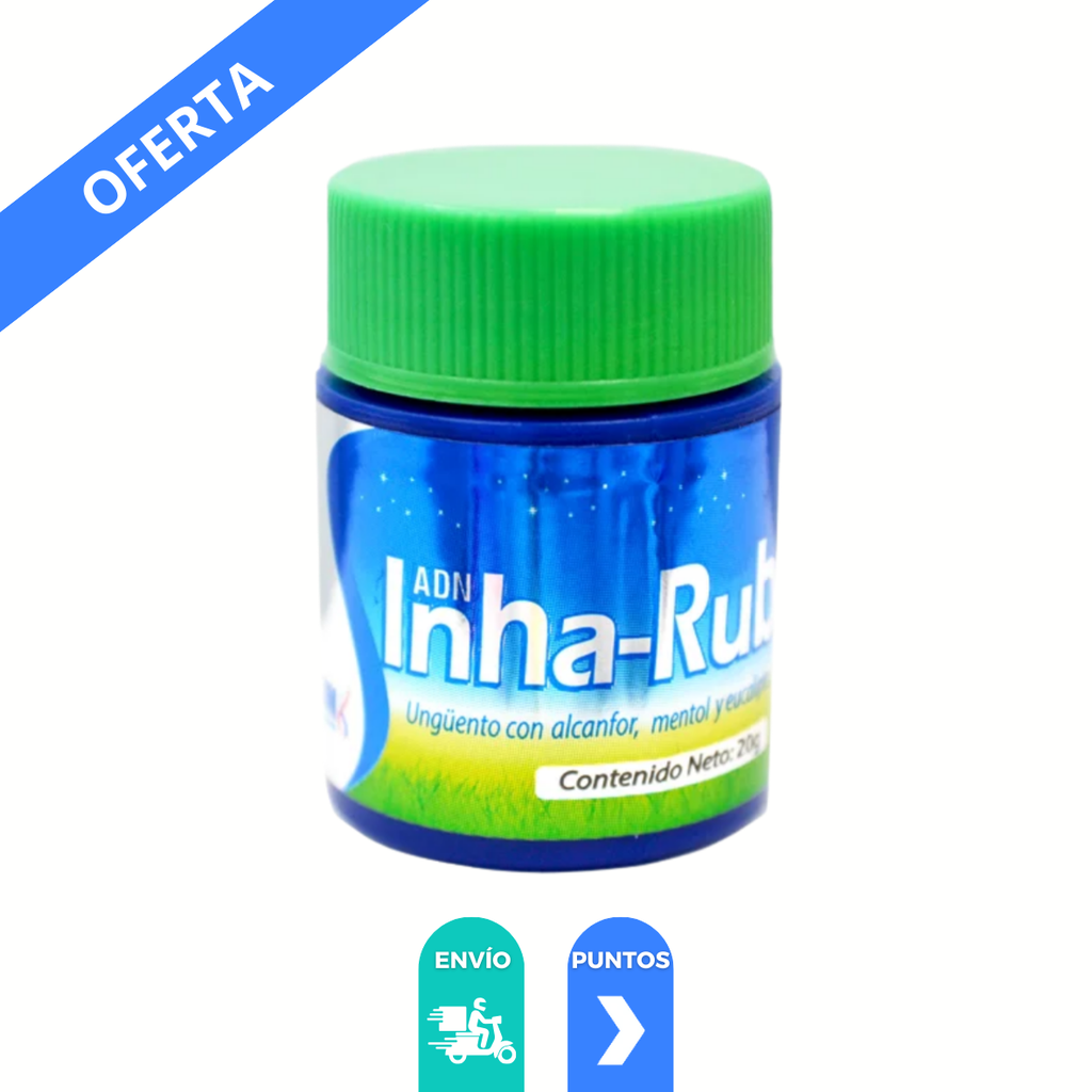 ALCANFOR MENTOL EUCALIPTO UNGÜENTO TARRO C/45 G INHA-RUB LAB ADN