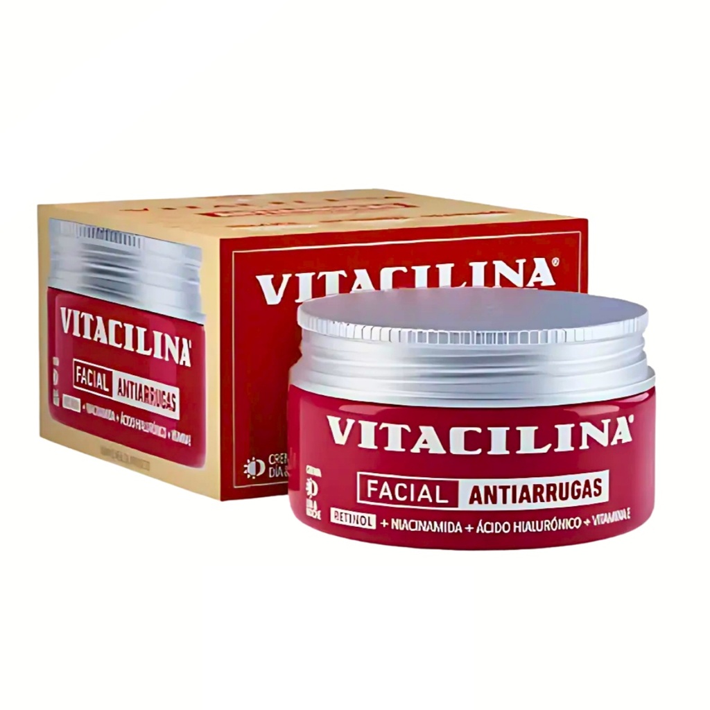 [2057] VITACILINA FACIAL ANTIARRUGAS C/100 G RETINOL NIACINAMIDA AC HIALURONICO VITAMINA E LAB KSK