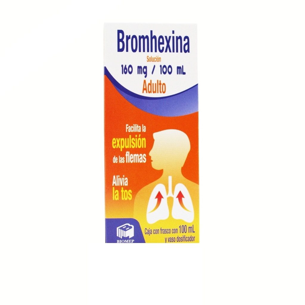[2144] BROMHEXINA ADULTO SOL ORAL 160 MG/100 ML FCO C/100 ML LAB BIOMEP