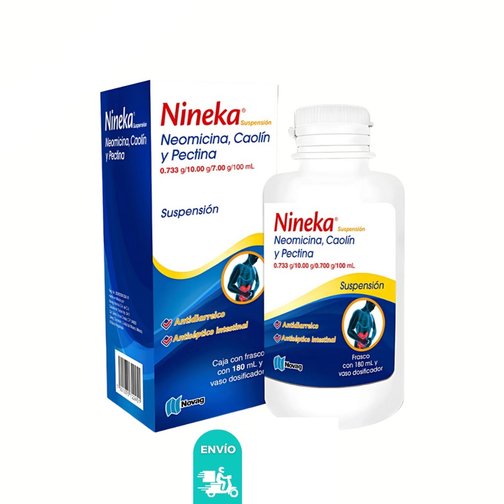 NEOMICINA CAOLIN PECTINA SUSP 0.733/10/0.7 G/100 ML FCO C/75 ML NINEKA LAB NOVAG