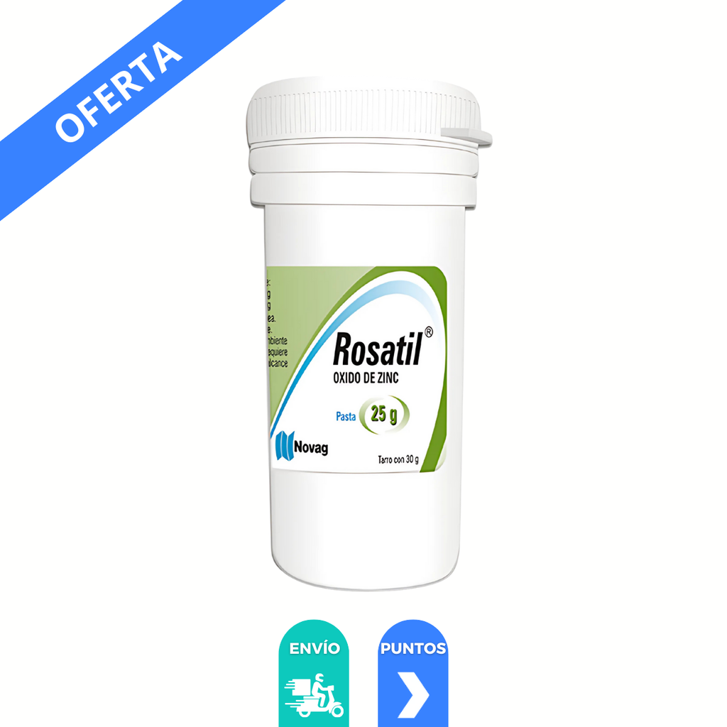 OXIDO DE ZINC 25% TARRO C/30 G ROSATIL LAB NOVAG