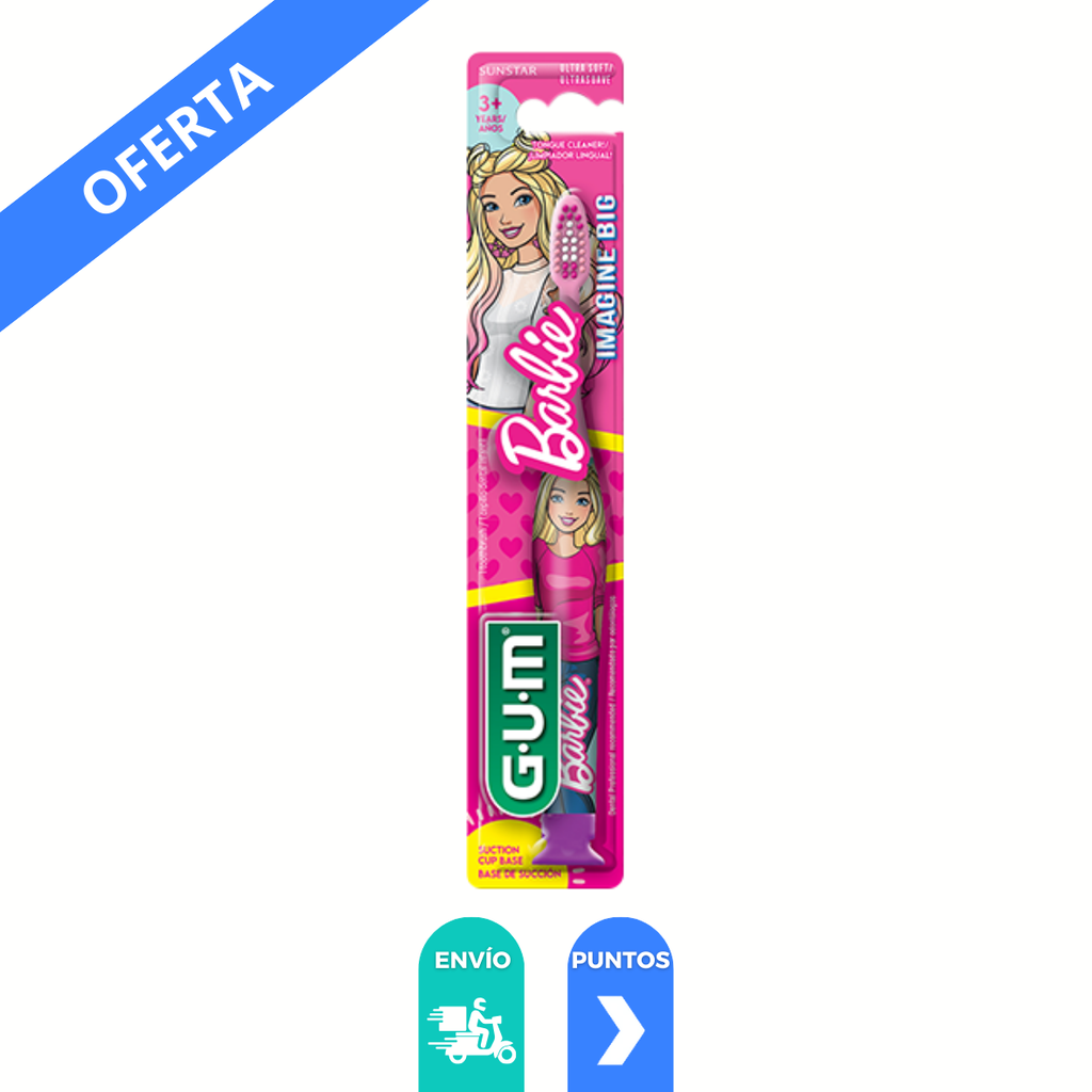 [2195] CEPILLO DENTAL INFANTIL BARBIE GUM SUNSTAR