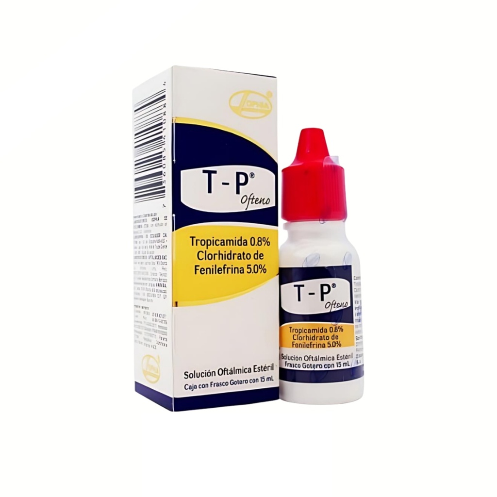 [2322] T-P OFTENO SOL OFTALMICA 50/8 MG/ML FCO GOTERO C/15 ML FENILEFRINA TROPICAMIDA LAB SOPHIA
