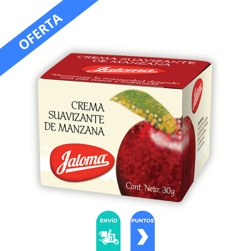 [2217] CREMA SUAVIZANTE DE MANZANA C/30 G PIEL EXTRASECA LAB JALOMA