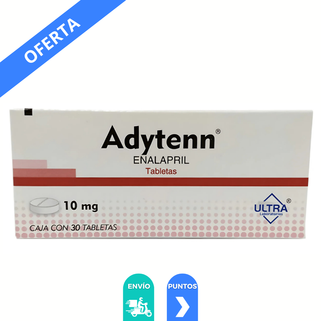 ENALAPRIL 10 MG C/30 TAB ADYTENN LAB ULTRA