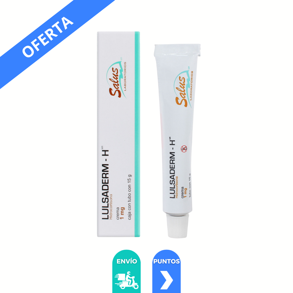 HIDROCORTISONA CREMA 1 MG/G TUBO C/15 G LULSADERM-H LAB SALUS