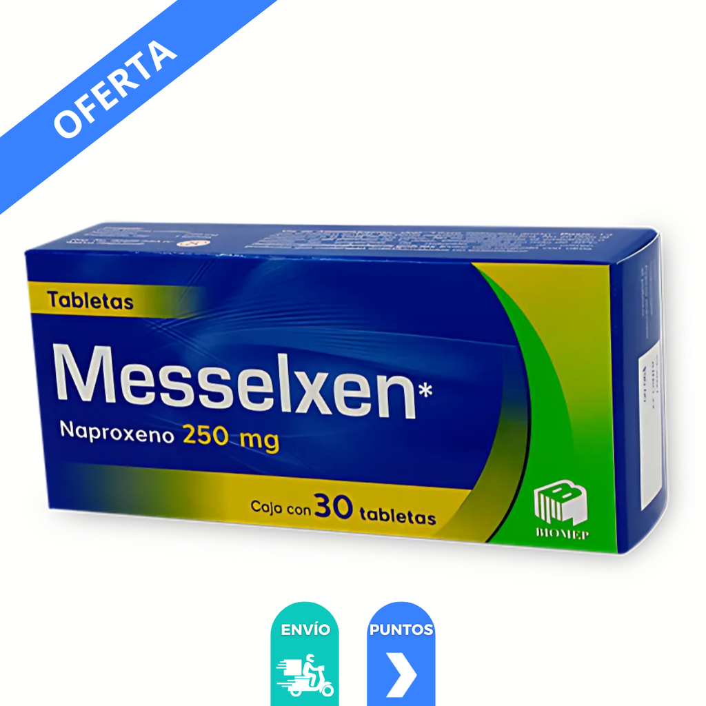 NAPROXENO 250 MG C/30 TAB MESSELXEN LAB BIOMEP