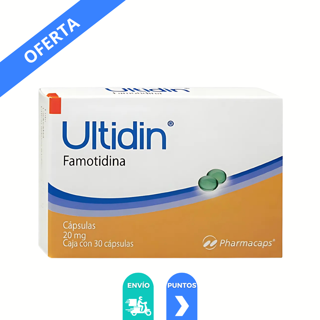 FAMOTIDINA 20 MG C/30 CAP ULTIDIN LAB PHARMACAPS