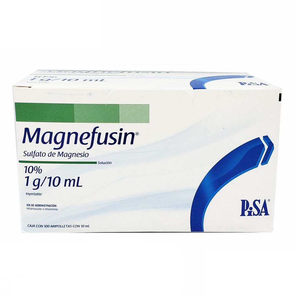 [1603] SULFATO DE MAGNESIO 10% SOL INY 1 G/10 ML PIEZA MAGNEFUSIN LAB PISA