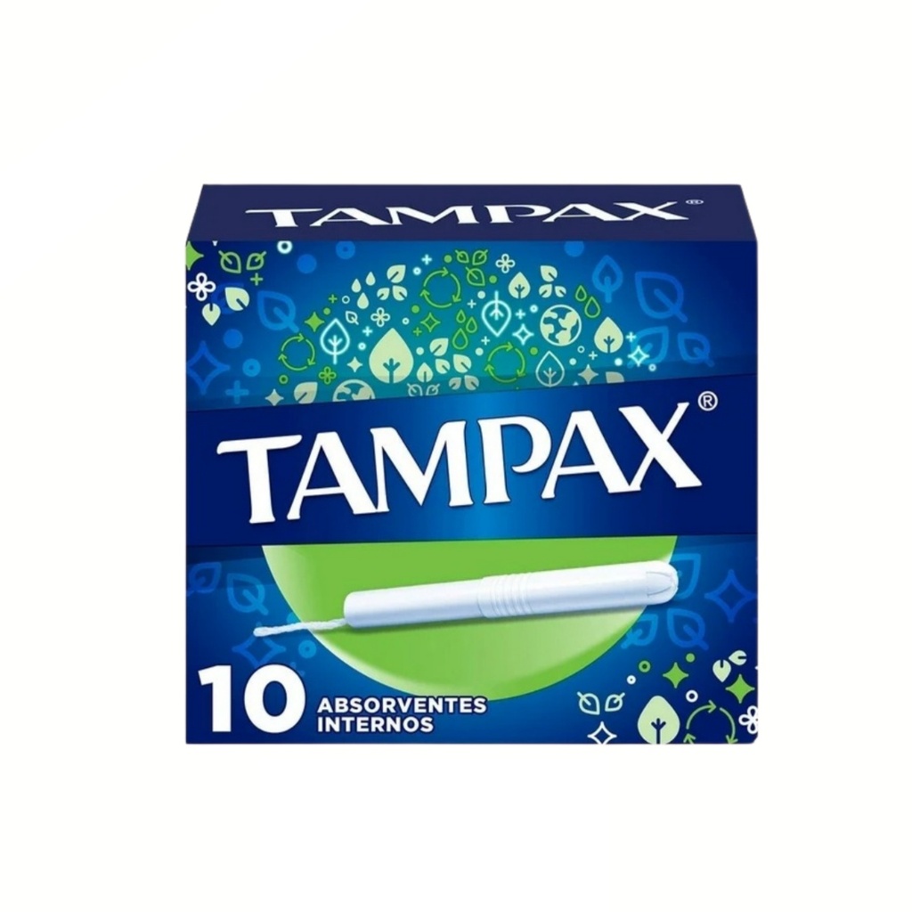 [2584] TAMPAX SUPER FLUJO ABUNDANTE C/10 PZAS TAMPON CON APLICADOR P&G