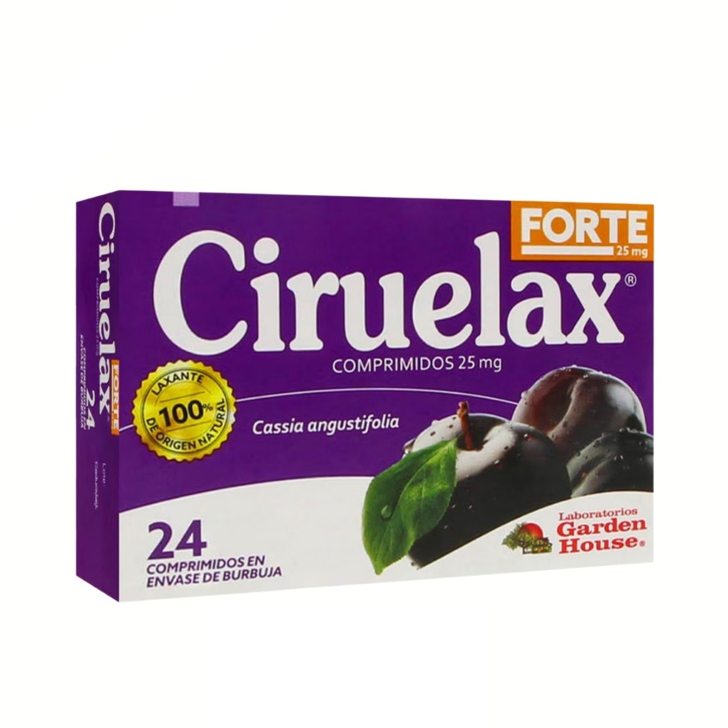 CIRUELAX FORTE 25 MG C/24 COMPRIMIDOS CASSIA ANGUSTIFOLIA LAB MEGALABS