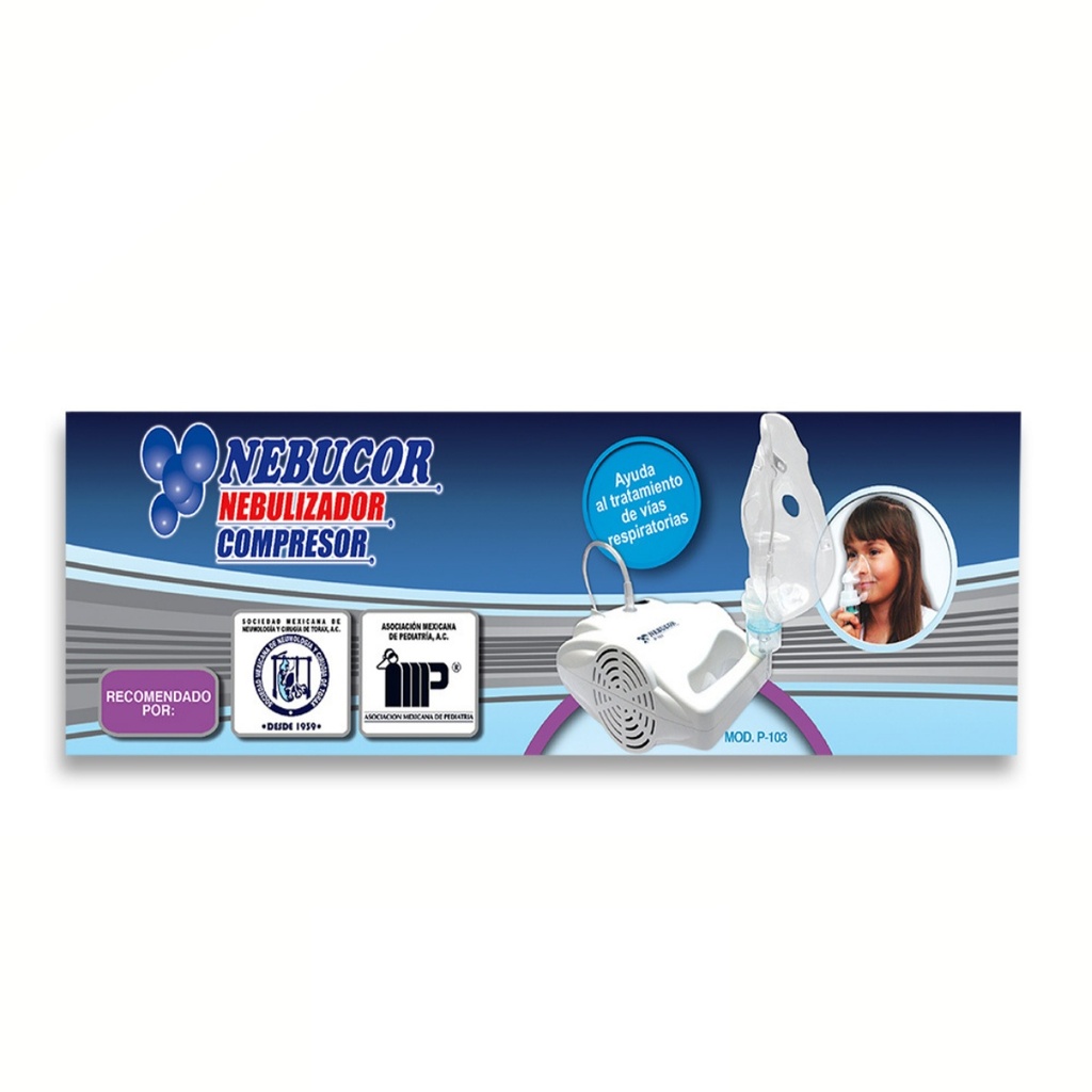 NEBULIZADOR COMPRESOR COMPACTO MOD P-103 NEBUCOR