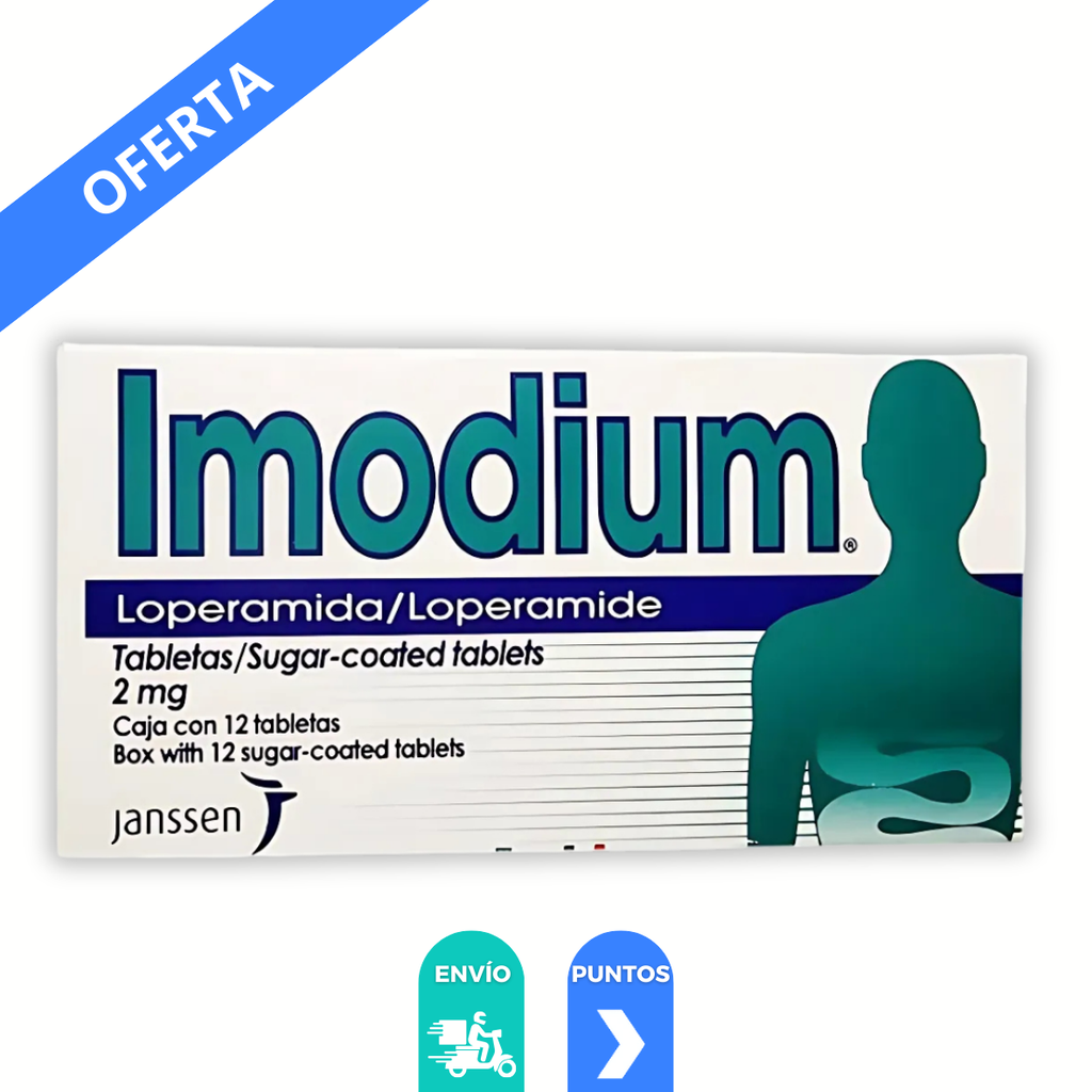 IMODIUM 2 MG C/12 TAB LOPERAMIDA LAB JANSSEN-CILAG
