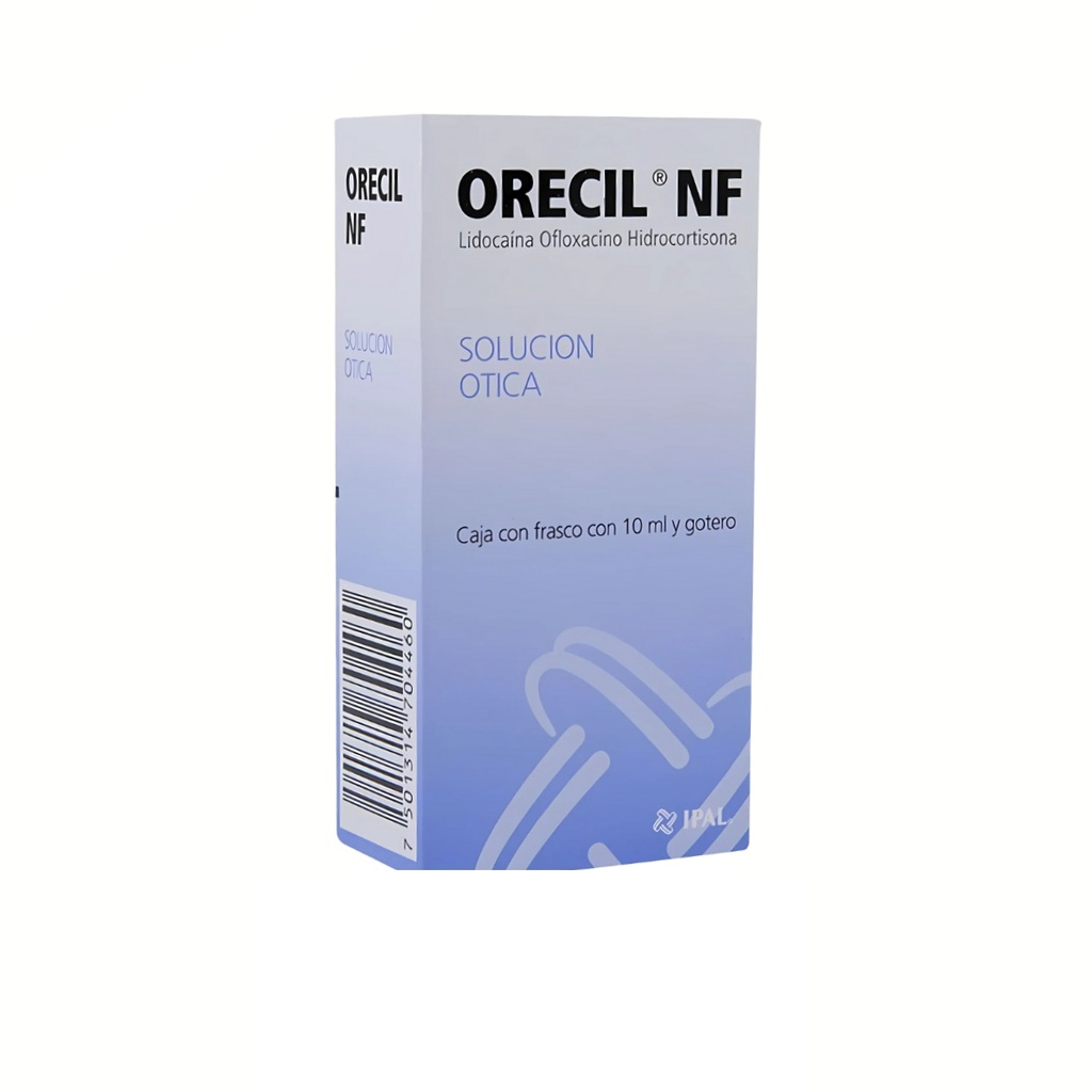 ORECIL NF SOL OTICA 10/3/2.5 MG/ML FCO C/10 ML LIDOCAINA OFLOXACINO HIDROCORTISONA LAB IPAL