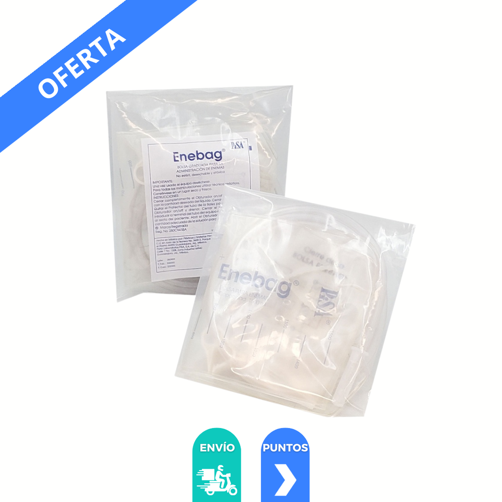 [4126] ENEBAG 1500 ML BOLSA PARA ENEMAS LAB PISA