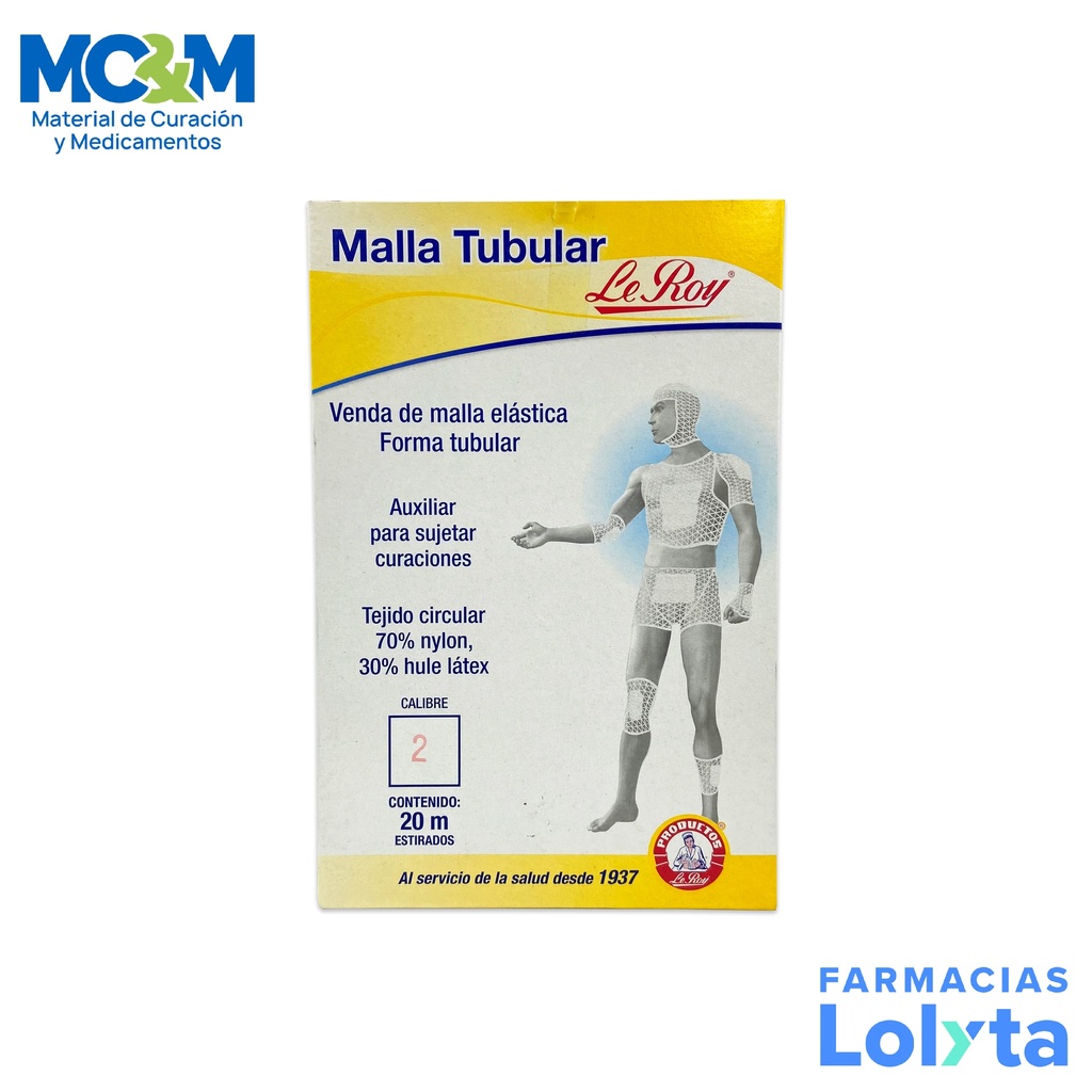 VENDA DE MALLA ELASTICA FORMA TUBULAR 20M #2 LEROY