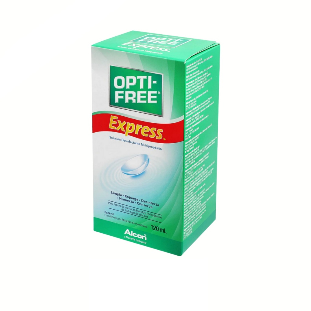 OPTI-FREE EXPRESS SOL DESINFECTANTE ESTERIL 120 ML PARA LENTES DE CONTACTO LAB ALCON