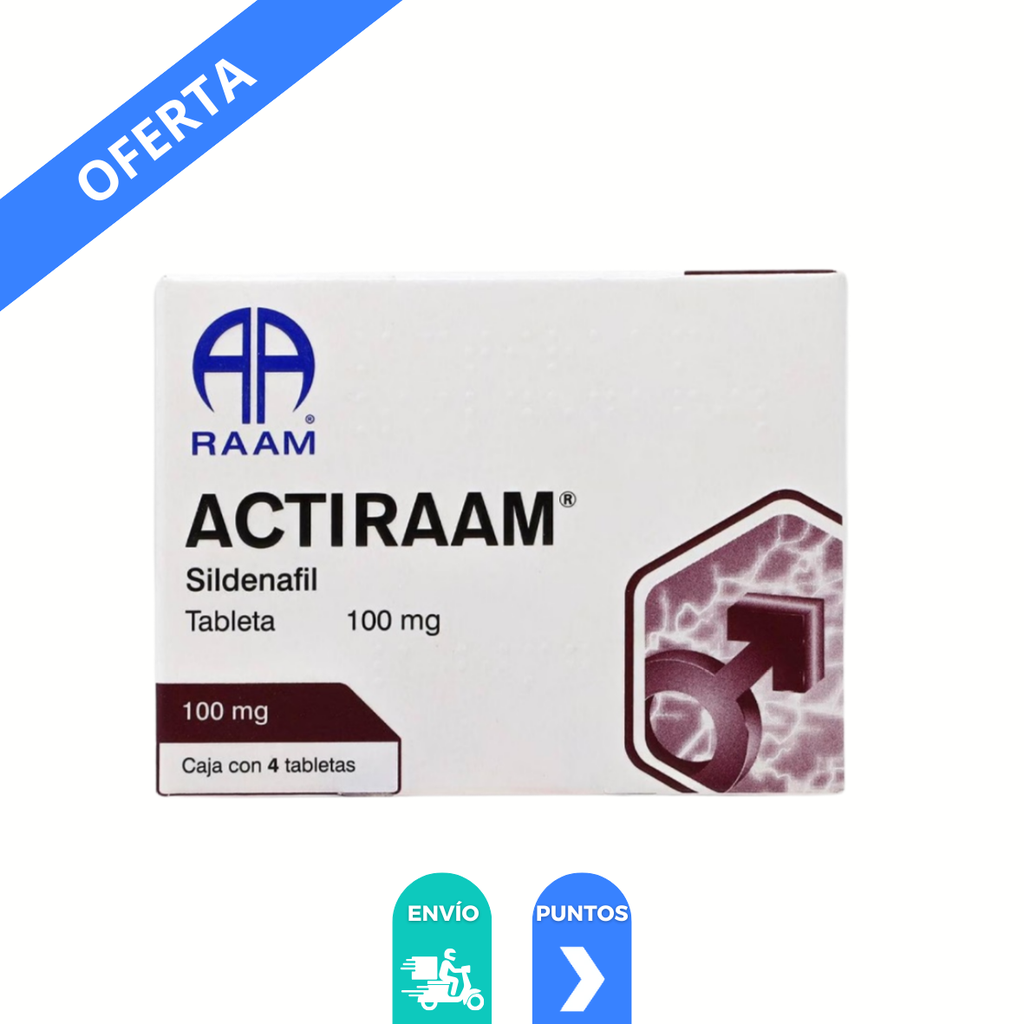 SILDENAFIL 100 MG C/10 TAB ACTIRAAM LAB RAAM