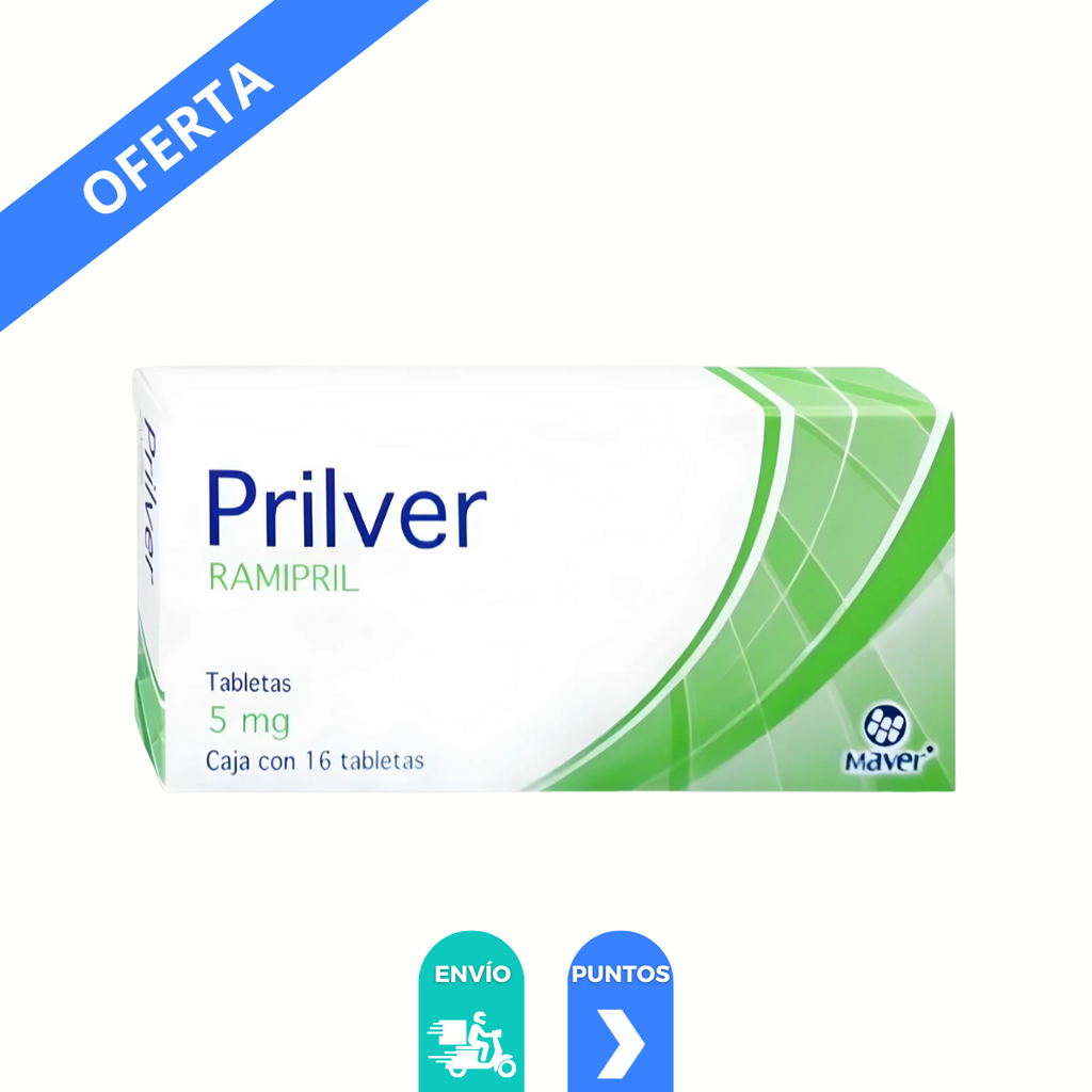 RAMIPRIL 5 MG C/16 TAB PRILVER LAB MAVER