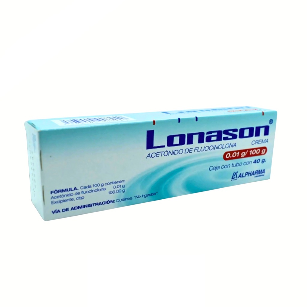 ACETONIDO DE FLUOCINOLONA CREMA 0.01/100 G TUBO C/40 G LONASON LAB ALPHARMA