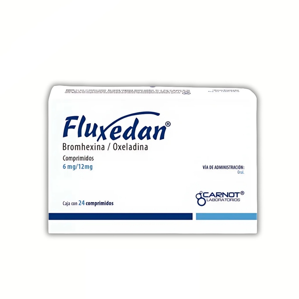 FLUXEDAN 6/12 MG C/24 COMPRIMIDOS BROMHEXINA OXELADINA LAB CARNOT