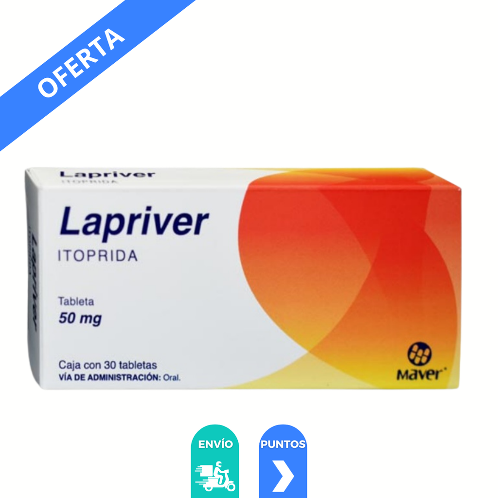 ITOPRIDA 50 MG C/30 TAB LAPRIVER LAB MAVER
