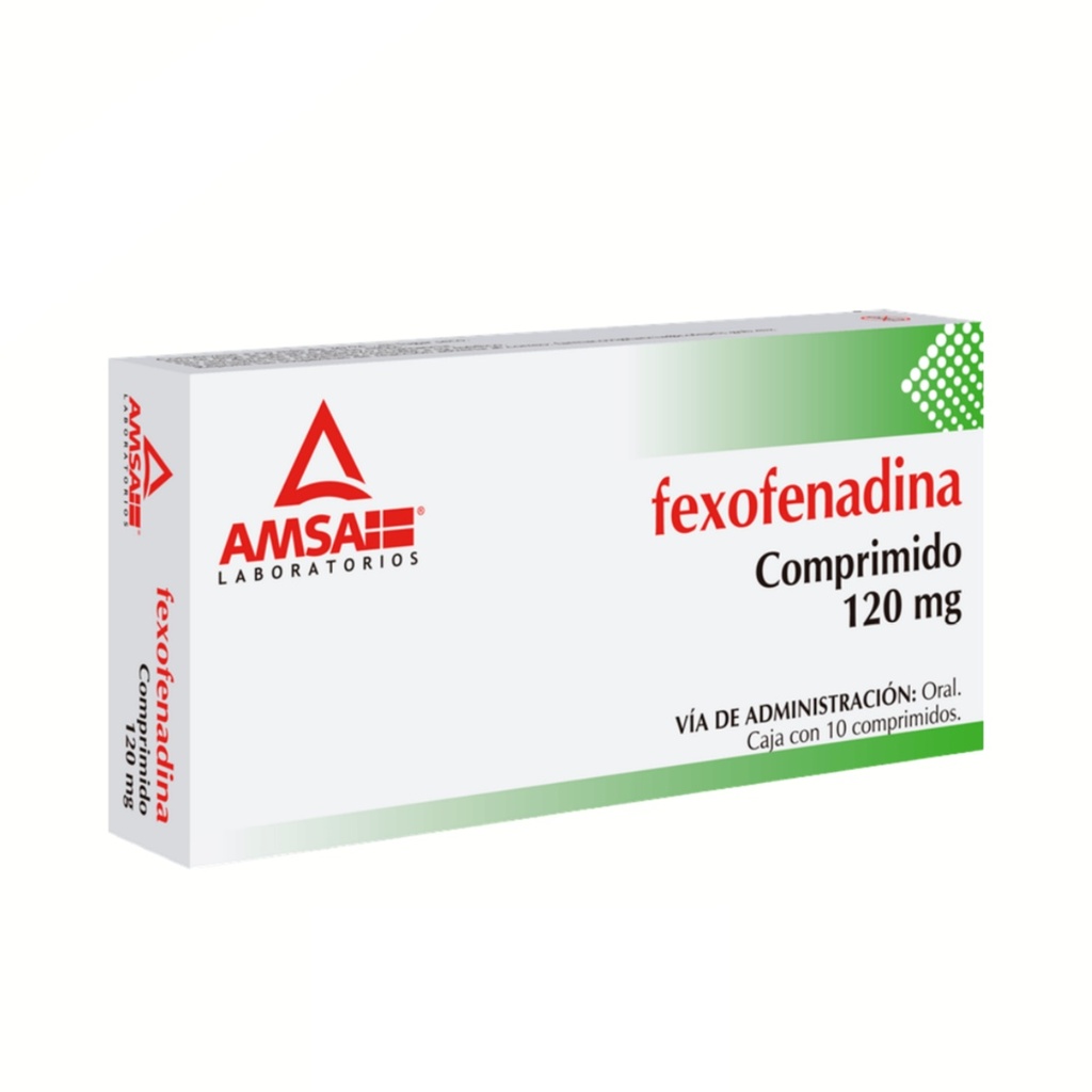 FEXOFENADINA 120 MG C/10 COMPRIMIDOS LAB AMSA