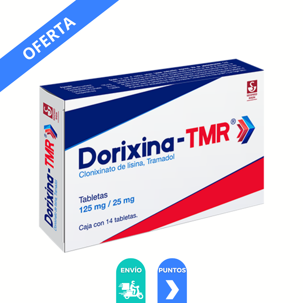 DORIXINA-TMR 125/25 MG C/14 TAB CLONIXINATO DE LISINA TRAMADOL LAB SIEGFRIED RHEIN