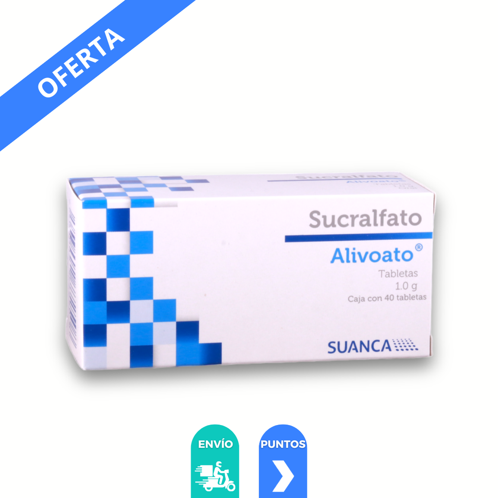SUCRALFATO 1 G C/40 TAB ALIVOATO LAB SUANCA