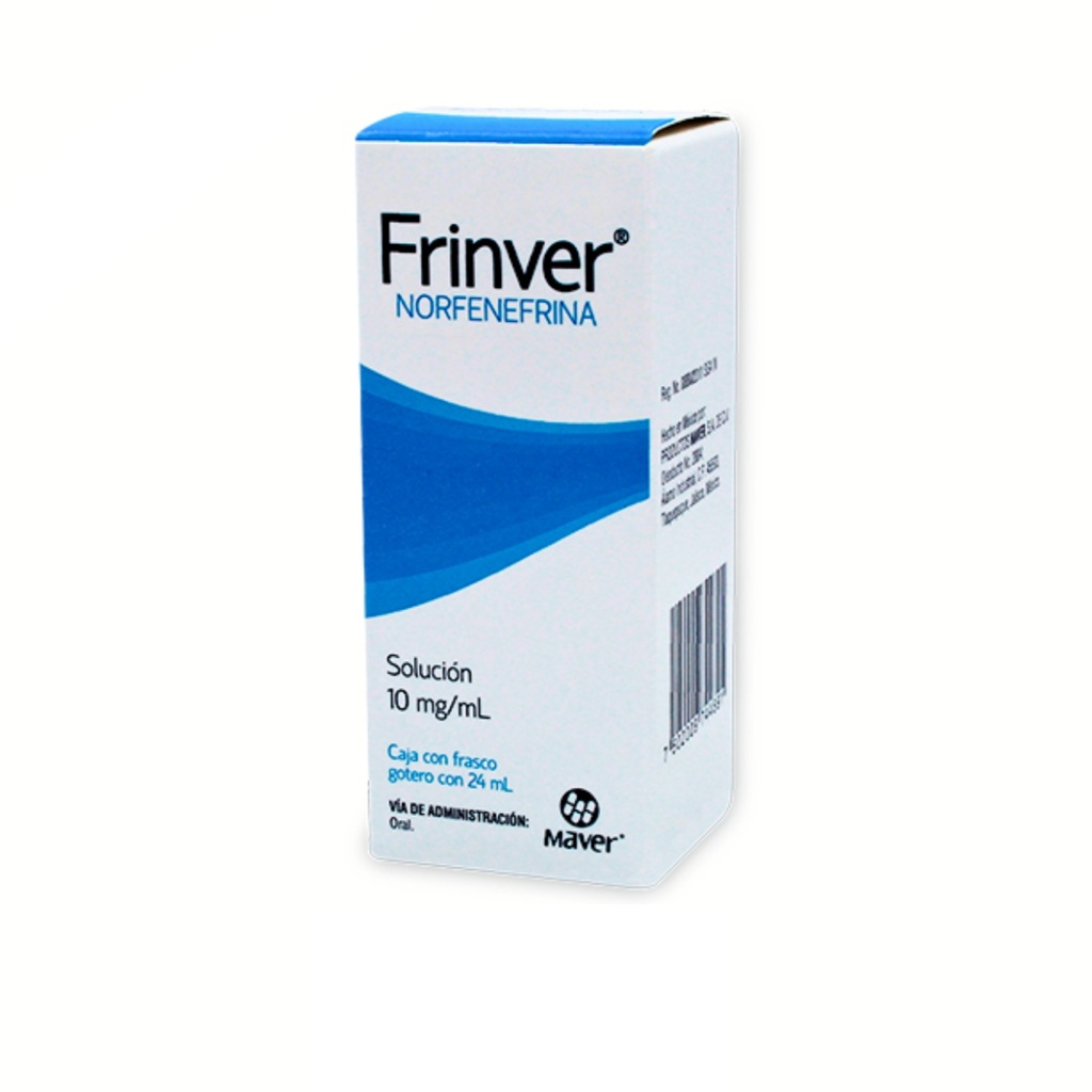 NORFENEFRINA SOL ORAL 10 MG/ML FCO C/24 ML FRINVER LAB MAVER
