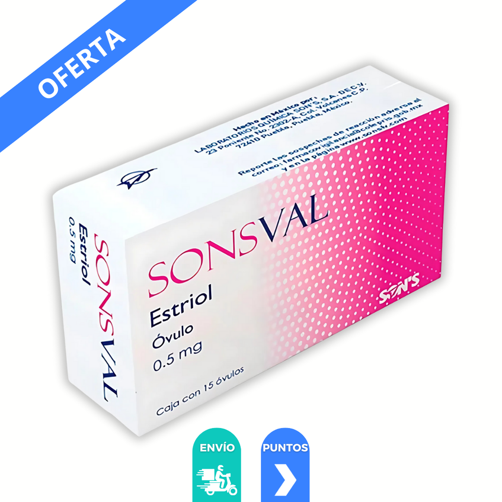 ESTRIOL 0.5 MG C/15 OVULOS SONSVAL LAB SONS