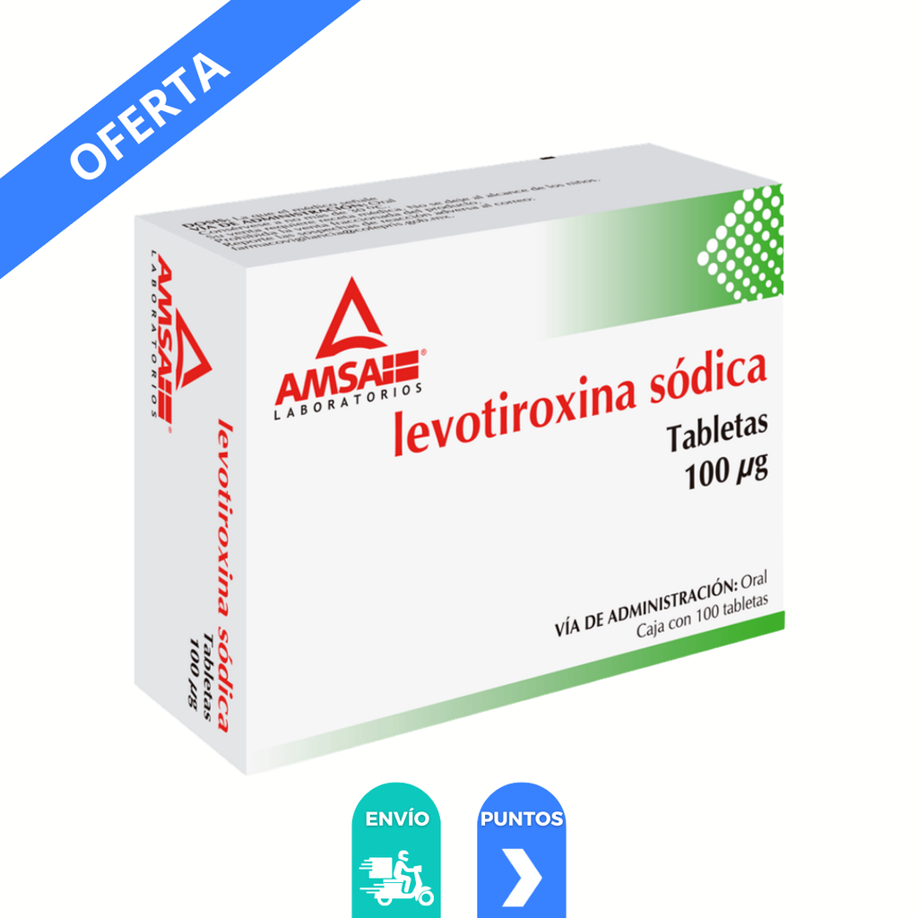 LEVOTIROXINA 100 MCG C/100 TAB LAB AMSA
