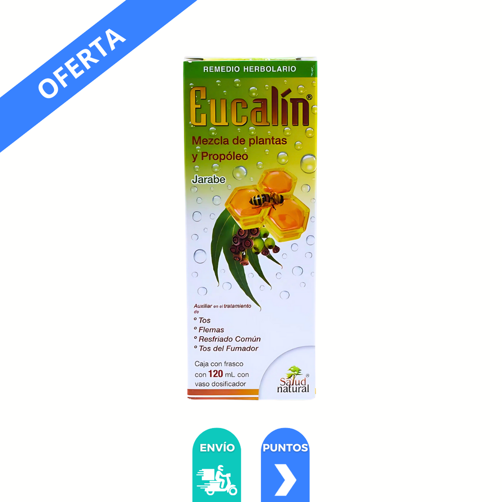 EUCALIN JARABE 120 ML MEZCLA DE PLANTAS Y PROPOLEO LAB SALUD NATURAL
