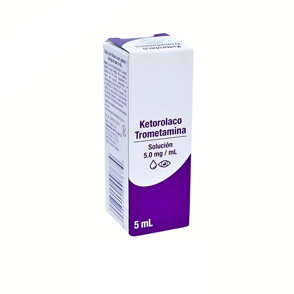 KETOROLACO TROMETAMINA SOL OFTALMICA 5 MG/ML FCO C/5 ML LAB GRIN