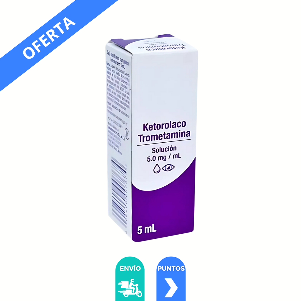 KETOROLACO TROMETAMINA SOL OFTALMICA 5 MG/ML FCO C/5 ML LAB GRIN