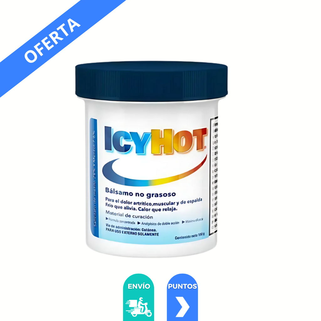 ICY HOT BALSAMO ANALGESICO 29/7.6 % FCO C/100 G SALICILATO DE METILO MENTOL