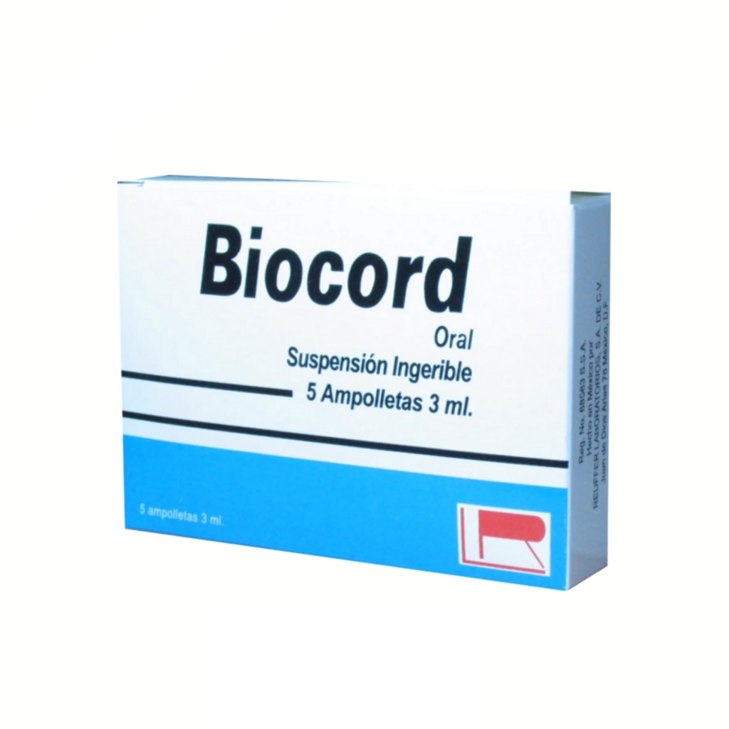 LISADOS BACTERIANOS SUSP ORAL 3 ML C/5 AMP BIOCORD LAB REUFFER