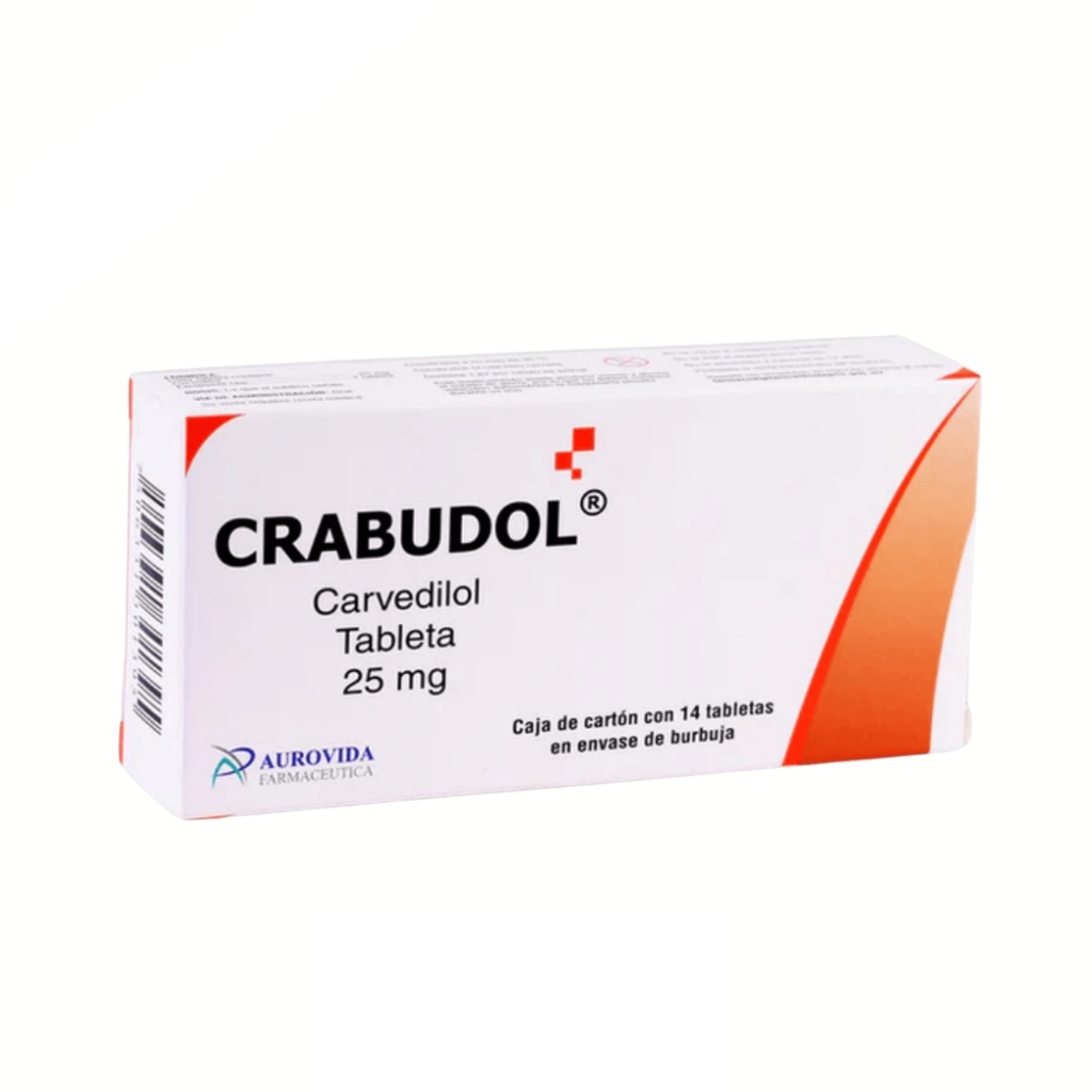 [4236] CARVEDILOL 25 MG C/14 TAB CRABUDOL LAB AUROVIDA