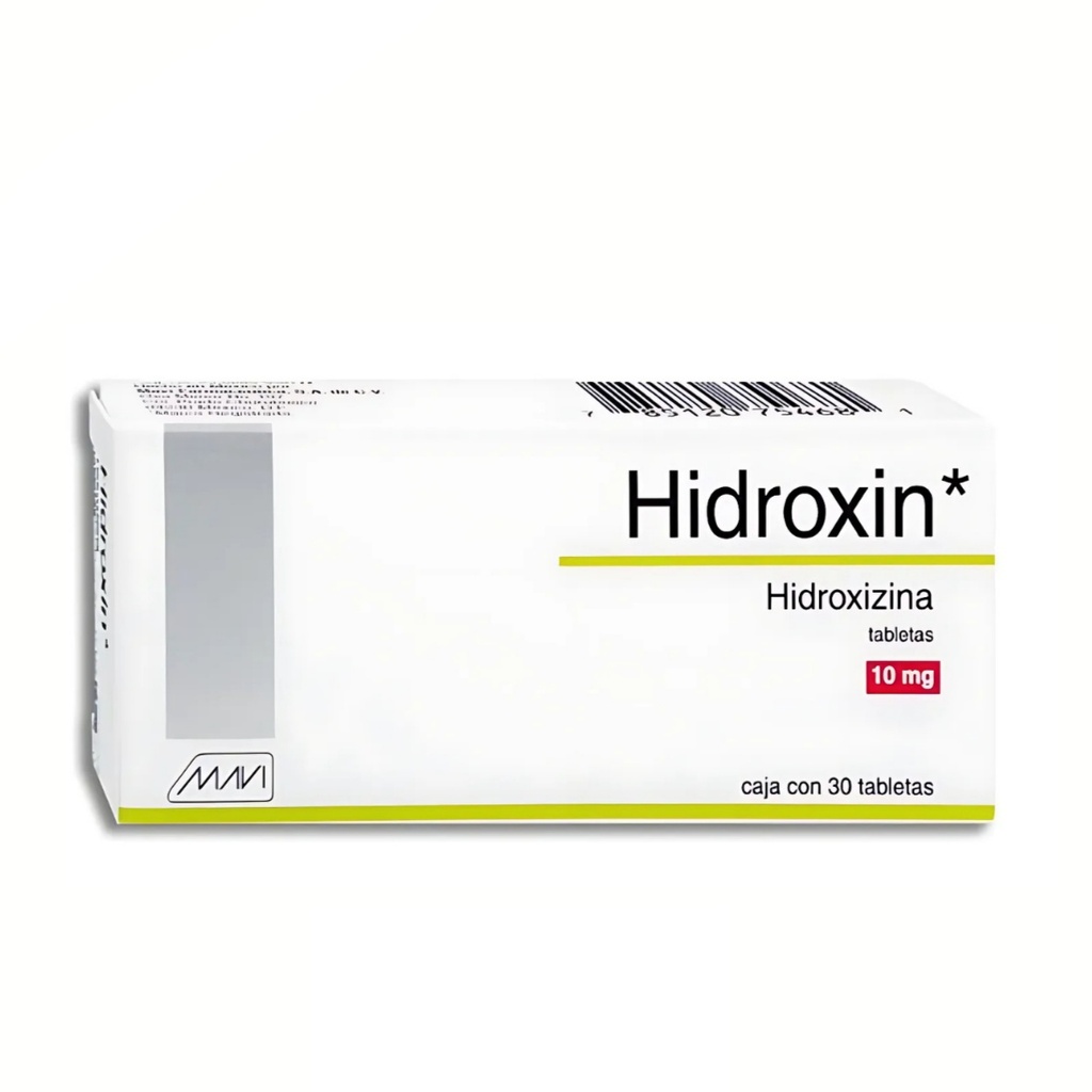 HIDROXIZINA 10 MG C/30 TAB HIDROXIN LAB MAVI